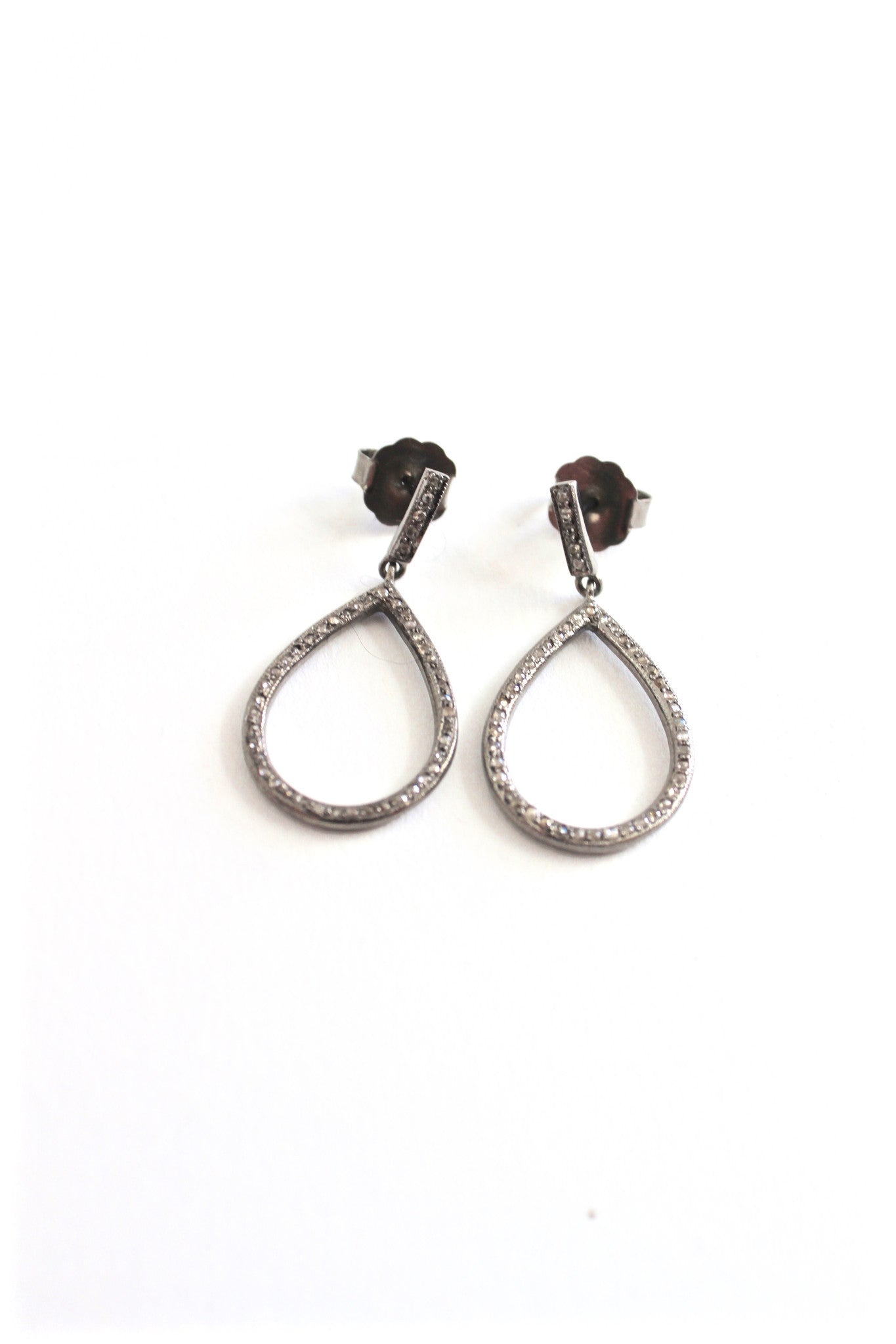 diamond small hoop earrings