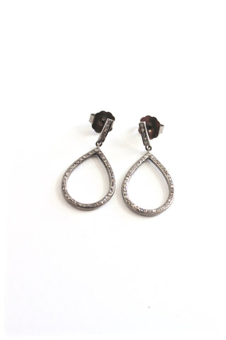 diamond small hoop earrings