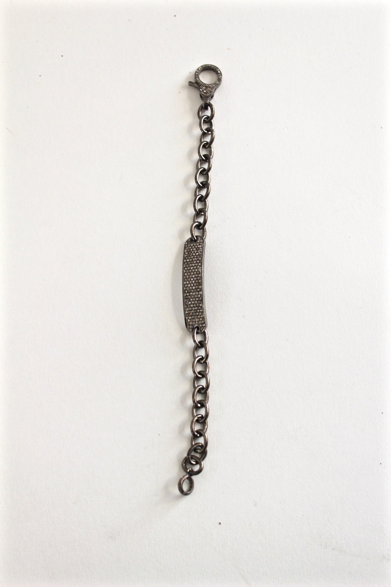 diamond "id" bracelet