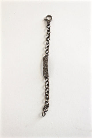 diamond "id" bracelet