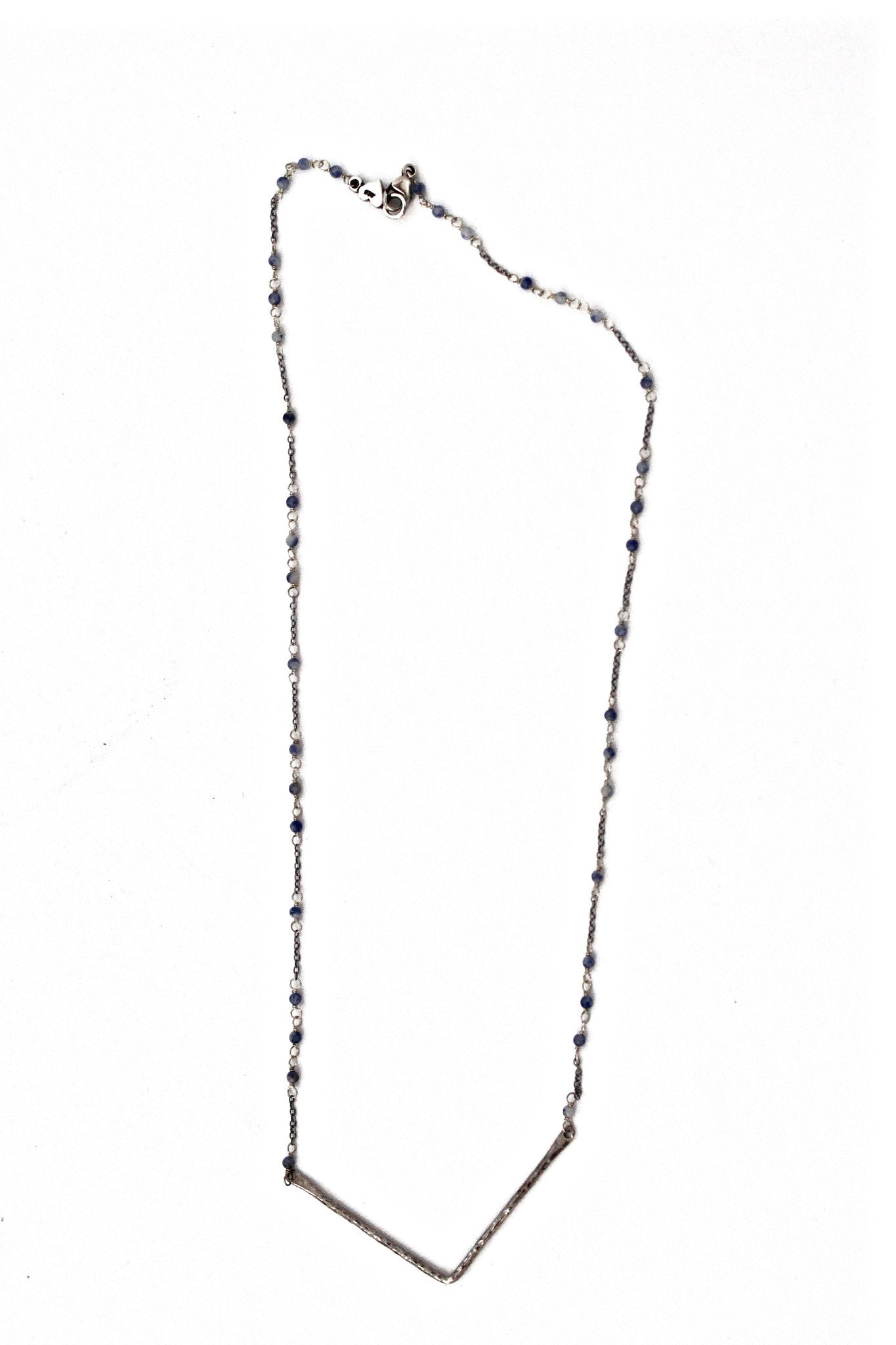 sodalite v bar necklace