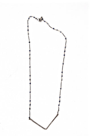 sodalite v bar necklace